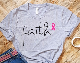 Breast Cancer Shirt, Tank Top, Sweatshirt, Hoodie, Cancer Tee, Breast Cancer Support Shirt, Breast Cancer Awareness Shirt, Faith Shirt