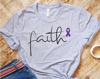 Pancreatic Cancer Shirt, Tank Top, Sweatshirt, Hoodie, Cancer Tee, Pancreatic Cancer Support Shirt, Pancreatic Cancer Awareness Shirt, Faith