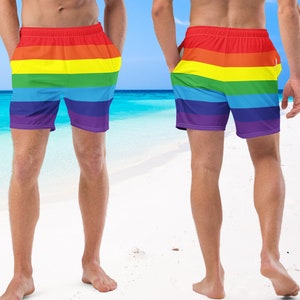Rainbow swimming hotsell trunks