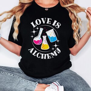 Pansexual Shirt, magic Pan Pride Shirt, Pansexual Halloween Shirt, witchy Pan Flag Shirt, Queer Alchemy Shirt, Pansexual Flag Potion T Shirt