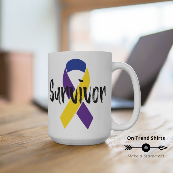 Bladder Cancer Survivor Mug, Bladder Cancer Free Gift, Bladder Cancer Gift, Bladder Cancer Mug, Bladder Cancer Awareness, Remission Gift,