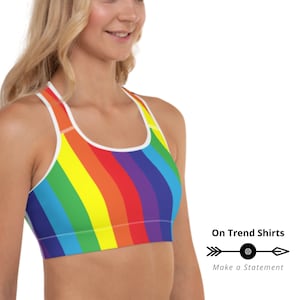 Rainbow Pride Bra - Etsy