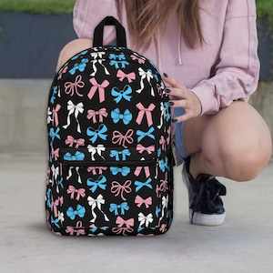 Sac à dos Coquette Transgender Pride avec drapeau, sac esthétique Trans Pride, subtil cartable Trans, cadeau tendance pour la rentrée des classes pour enfants trans