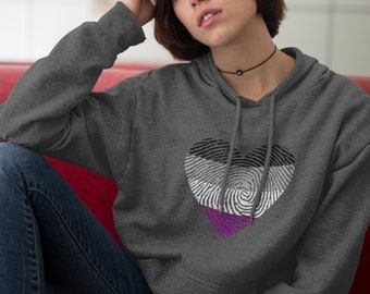 Asexual Pride Hoodie, Asexual Sweatshirt, Asexual Flag Sweater, Asexual Gift, Aesthetic Clothing, Ace Flag Jumper, Asexual Clothing,