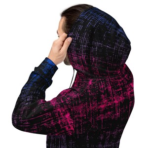 Subtle Bisexual Pride Flag Color Grunge Hoodie