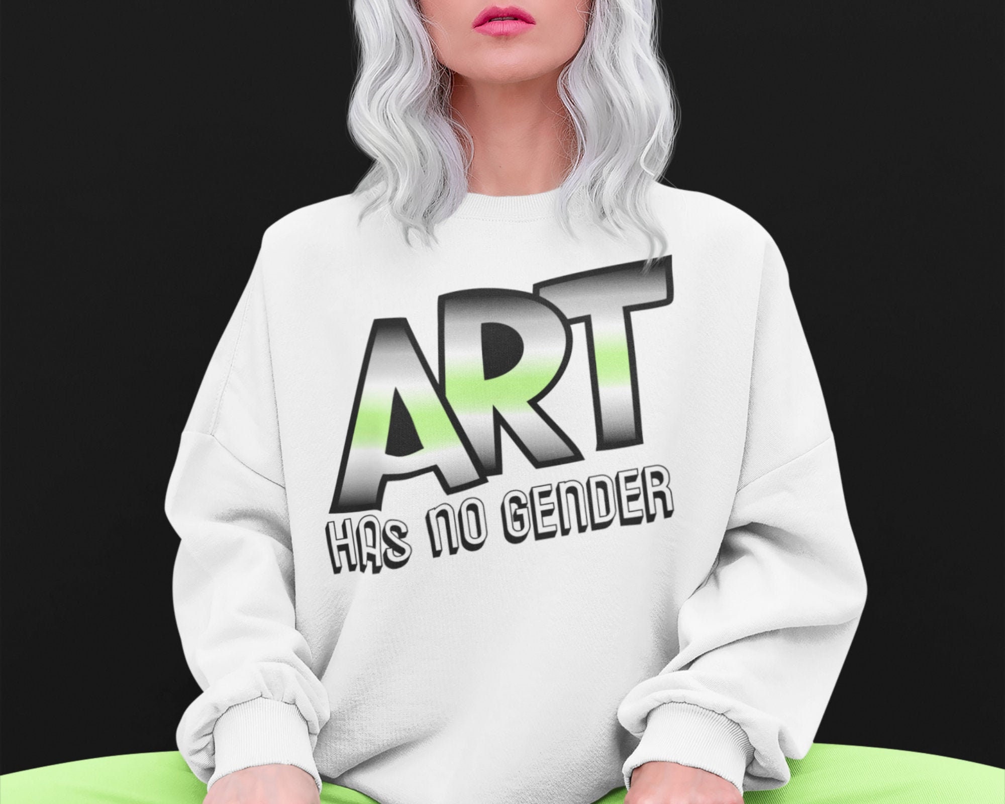 No Gender Agender Sweatshirt Agender Pride Flag Aesthetic Etsy No Gender Agender Sweatshirt Agender Pride Flag Aesthetic Etsy