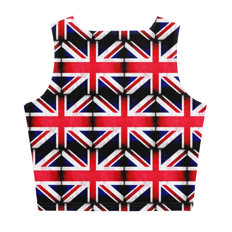 Union Jack Crop Top British Flag Tank Top UK Flag Cropped | Etsy