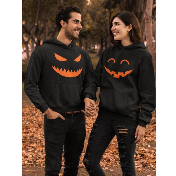 Matching Halloween Hoodies Halloween Couple Jack O Lantern - Etsy