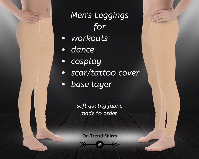 Nude Leggings voor Mannen Skin Tone 