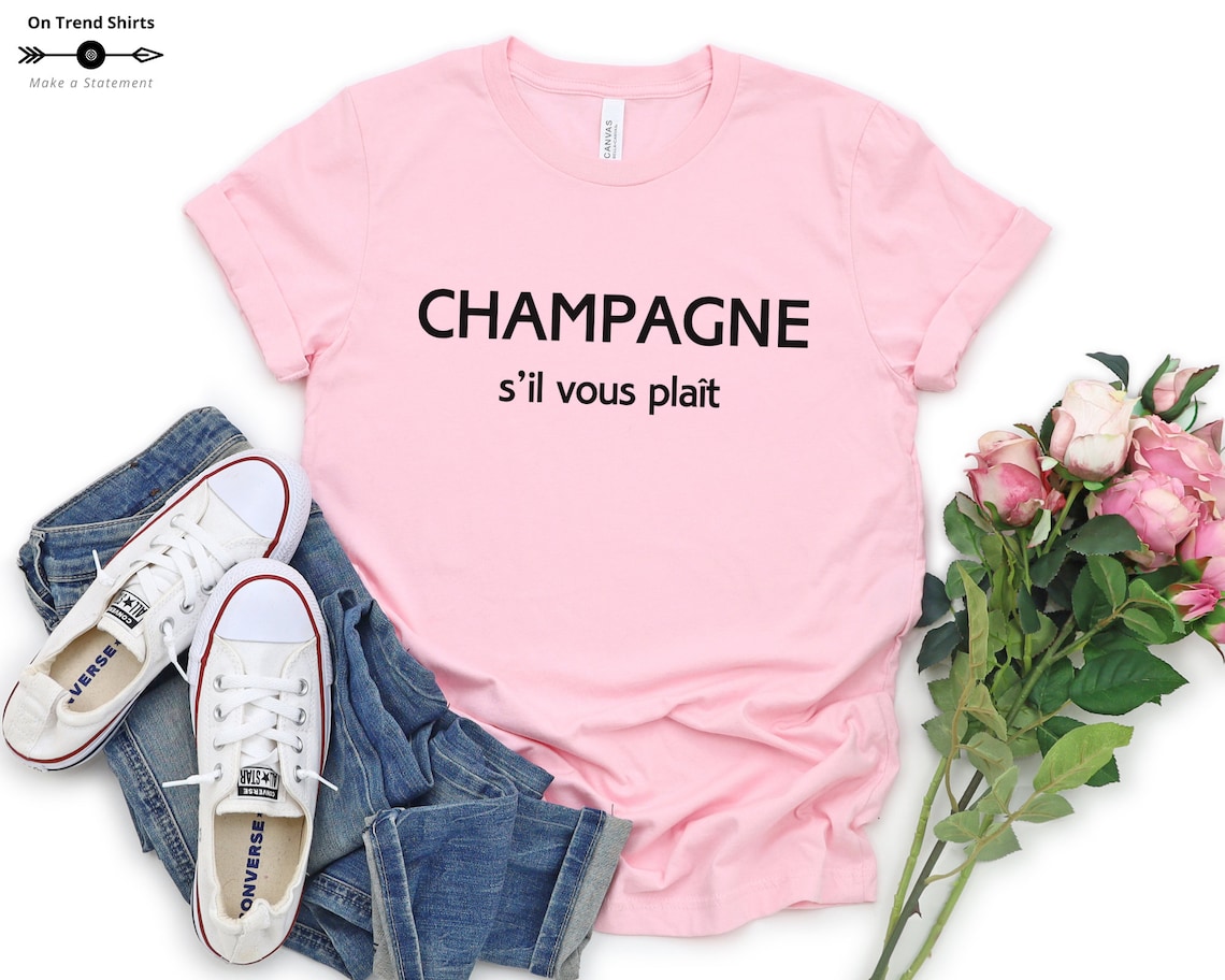 Champagne S'il Vous Plait Shirt French Shirt Champagne - Etsy
