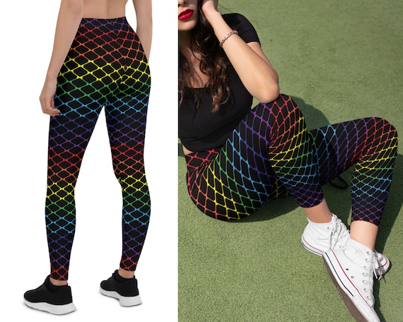 Fishnet workout leggings sale