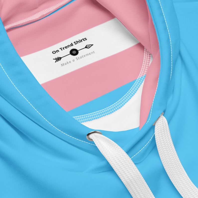 Trans Color Clothes Transgender Flag Hoodie, Trans Pride Sweatshirt, Transgender Clothing ...