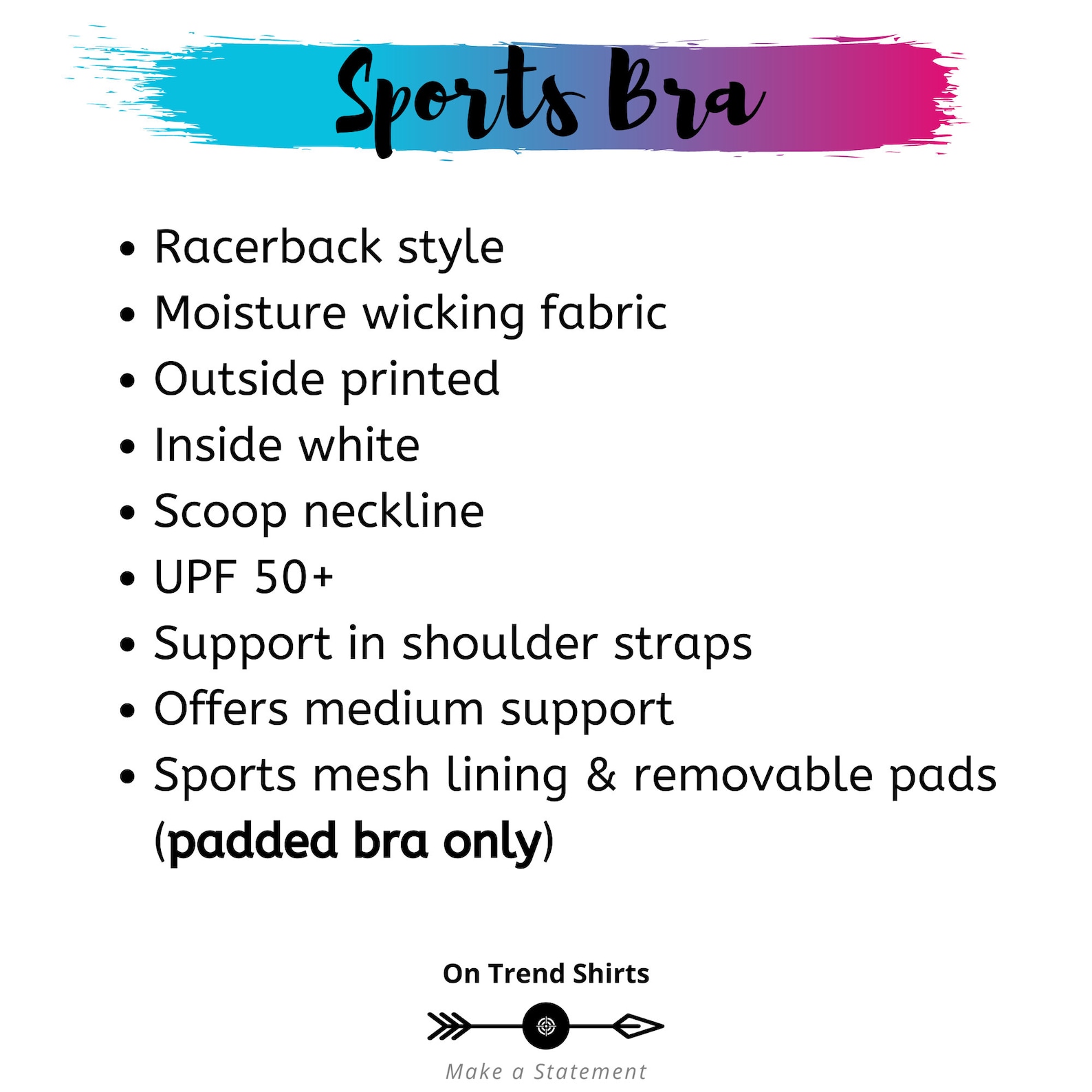 Transgender Sports Bra, Trans Pride Training Bra, Trans Yoga Bra