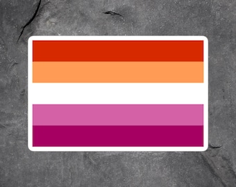 Community Lesbian Flag Sticker, Lesbian Pride Sticker, Lesbian Sticker, Lesbian Pride Flag Laptop Stickers, LGBT Sticker, Queer Stickers,