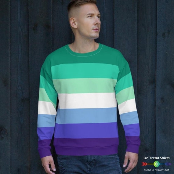 Gay Male Pride Sweatshirt MLM Pride Sweatshirt Blue Gay Etsy