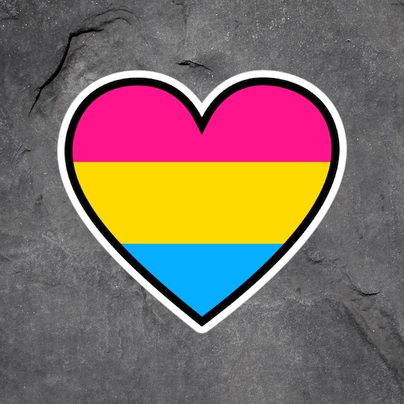 Pansexual Flagge Aufkleber – 10x7,5 Cm, Vinyl, Wasser- Und UV-beständig