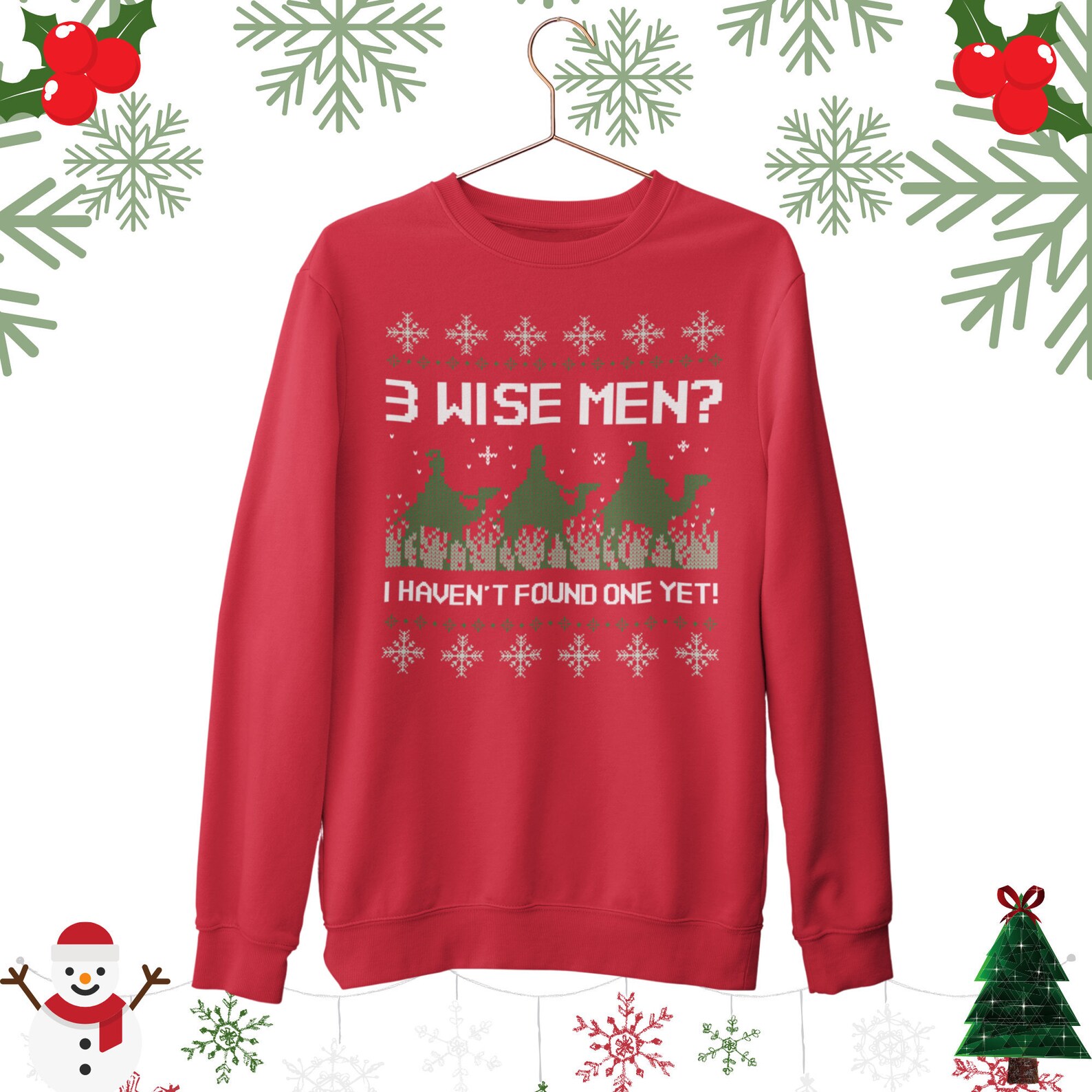 3 Wise Men Funny Christmas Sweater Three Wise Men Christmas Etsy