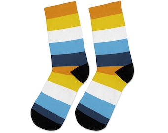 Aroace Flag Socks, Aroace Pride Socks, Aro-Ace Pride Merch, LGBTQIA Pride Month Fashion, proud Aro Ace Pride Flag Aesthetic Accessories