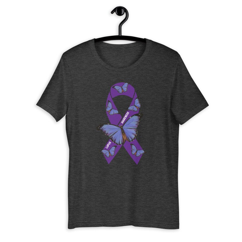 Lupus Awareness Shirt Purple Butterfly Shirt Lupus Tshirt - Etsy