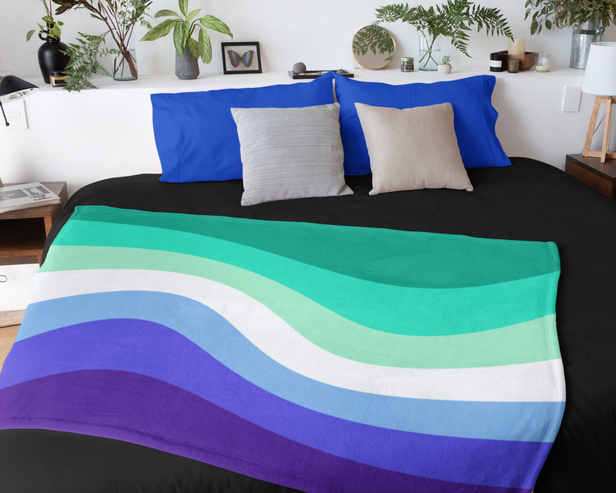 MLM Flag Blanket Gay Male Pride Throw Blanket MLM Pride Etsy