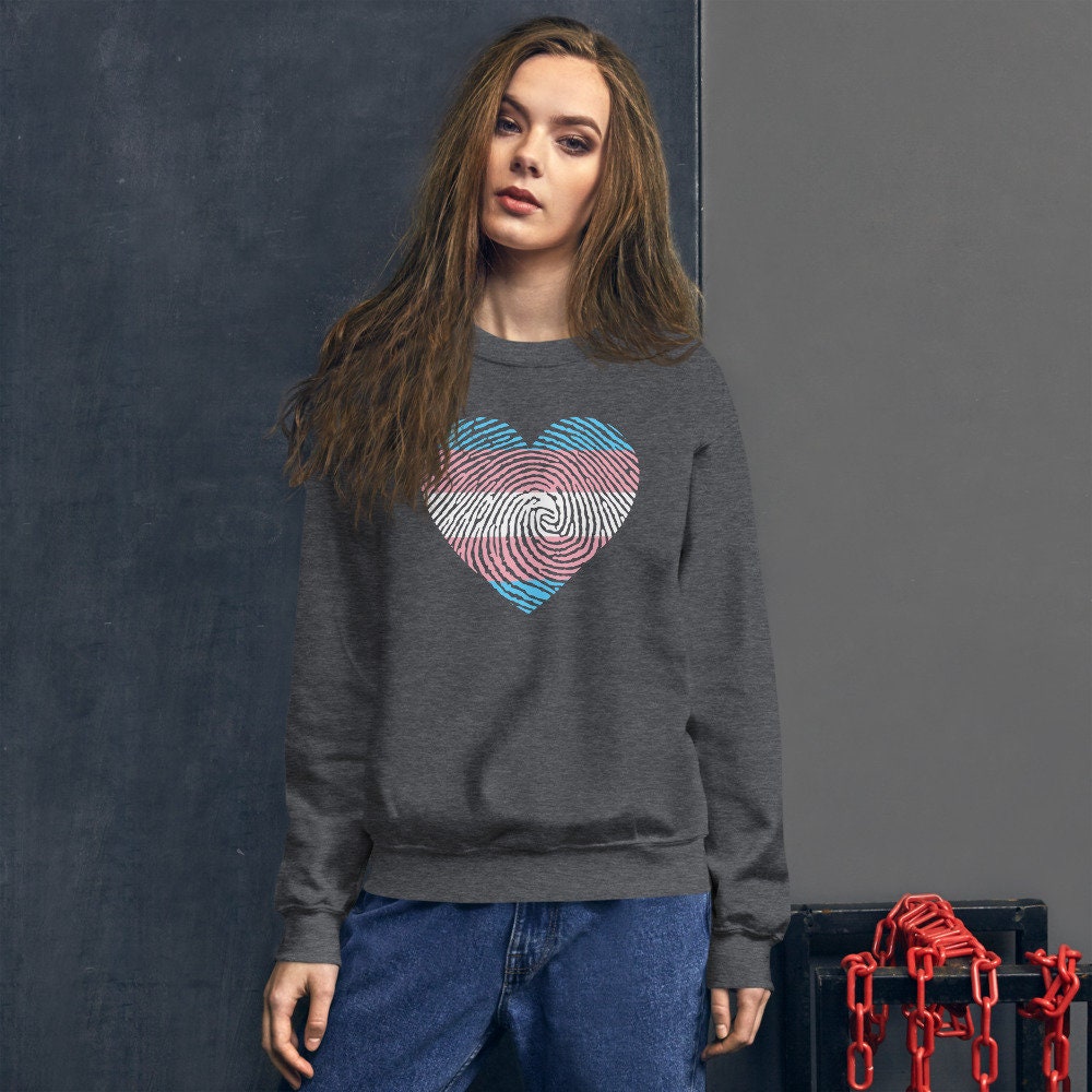 Trans Pride Sweatshirt - LGBTQ+ Hoodie Mit Transgender Farben