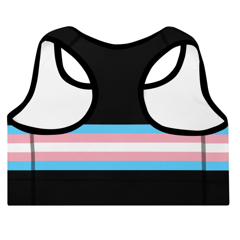Transgender Sports Bra Trans Pride Training Bra Trans Yoga Etsy