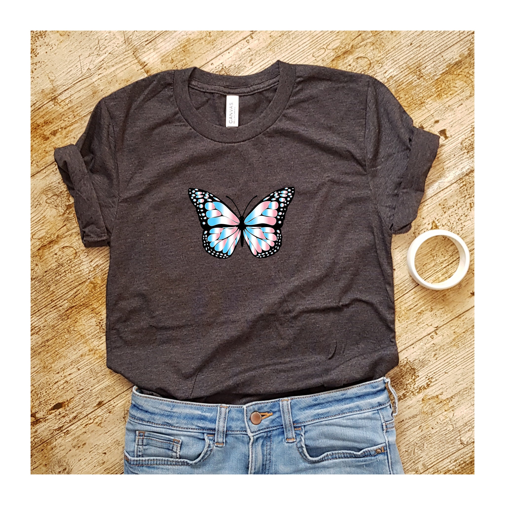 Transgender Butterfly Shirt Trans Pride Shirt Transgender - Etsy