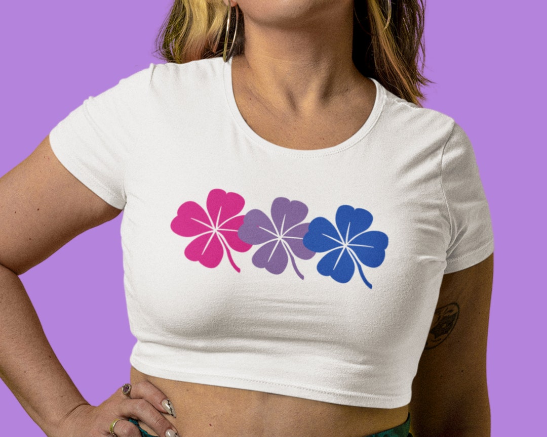 Bisexual Crop Top Bisexual St Patricks Day Shirt Bi Pride Crop Etsy