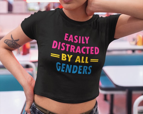Cropped Pansexual Shirt Pan Pride Crop 