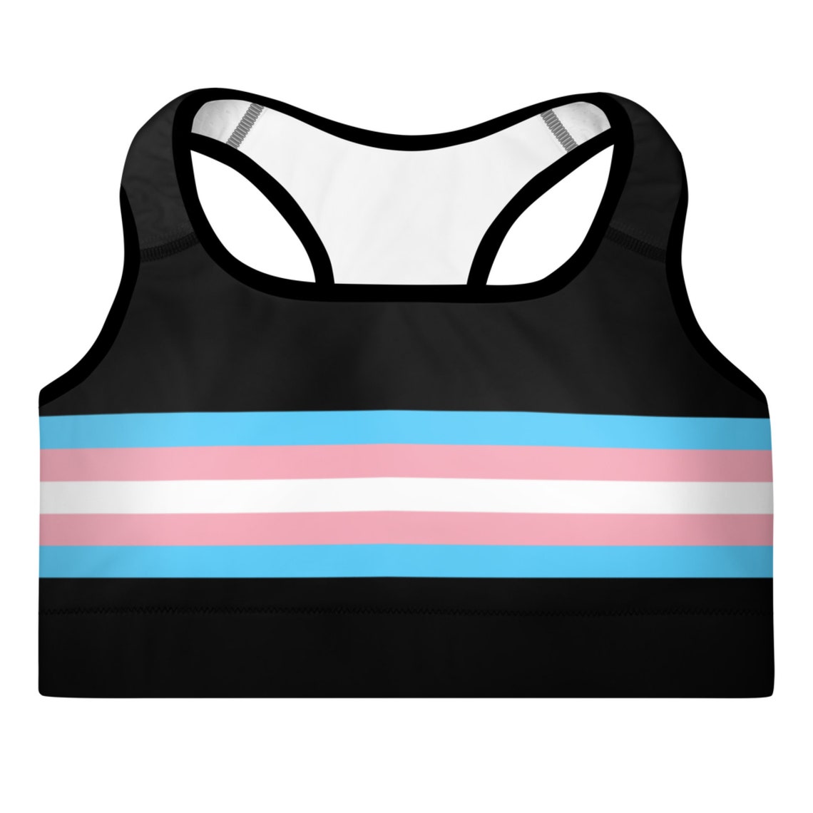 Transgender Sports Bra Trans Pride Training Bra Trans Yoga Etsy