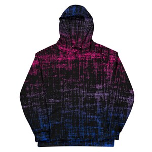 Subtle Bisexual Pride Flag Color Grunge Hoodie