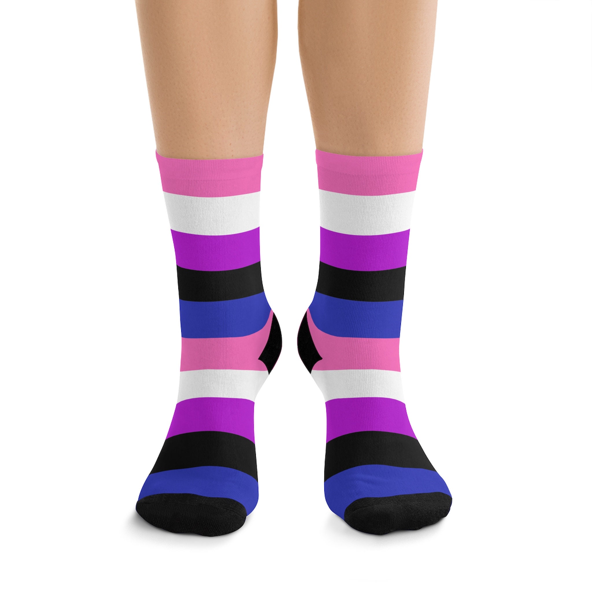 Genderfluid Pride Flag Socks Genderfluid Clothing Gender | Etsy