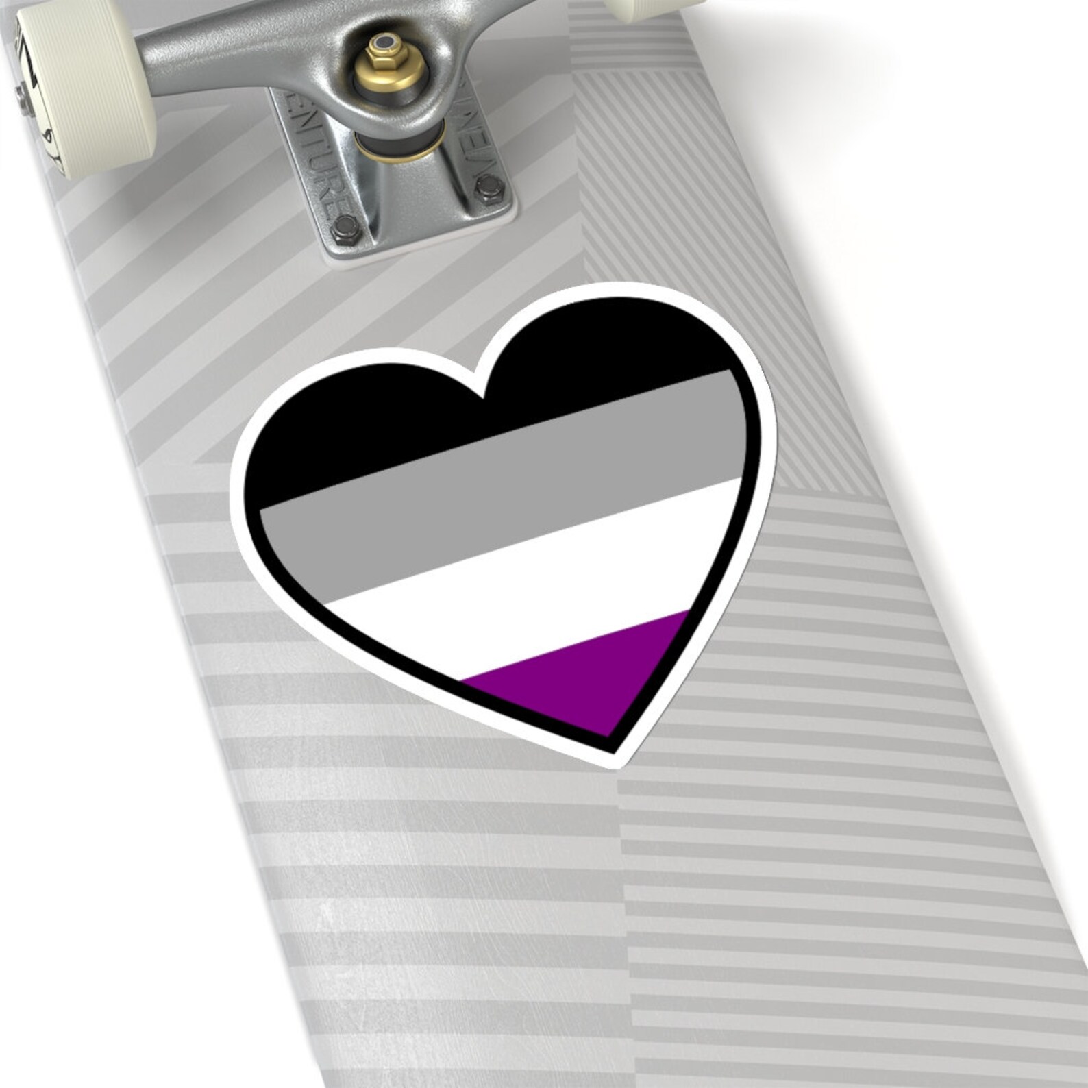 Asexual Sticker Ace Pride Heart Sticker Asexual Pride - Etsy