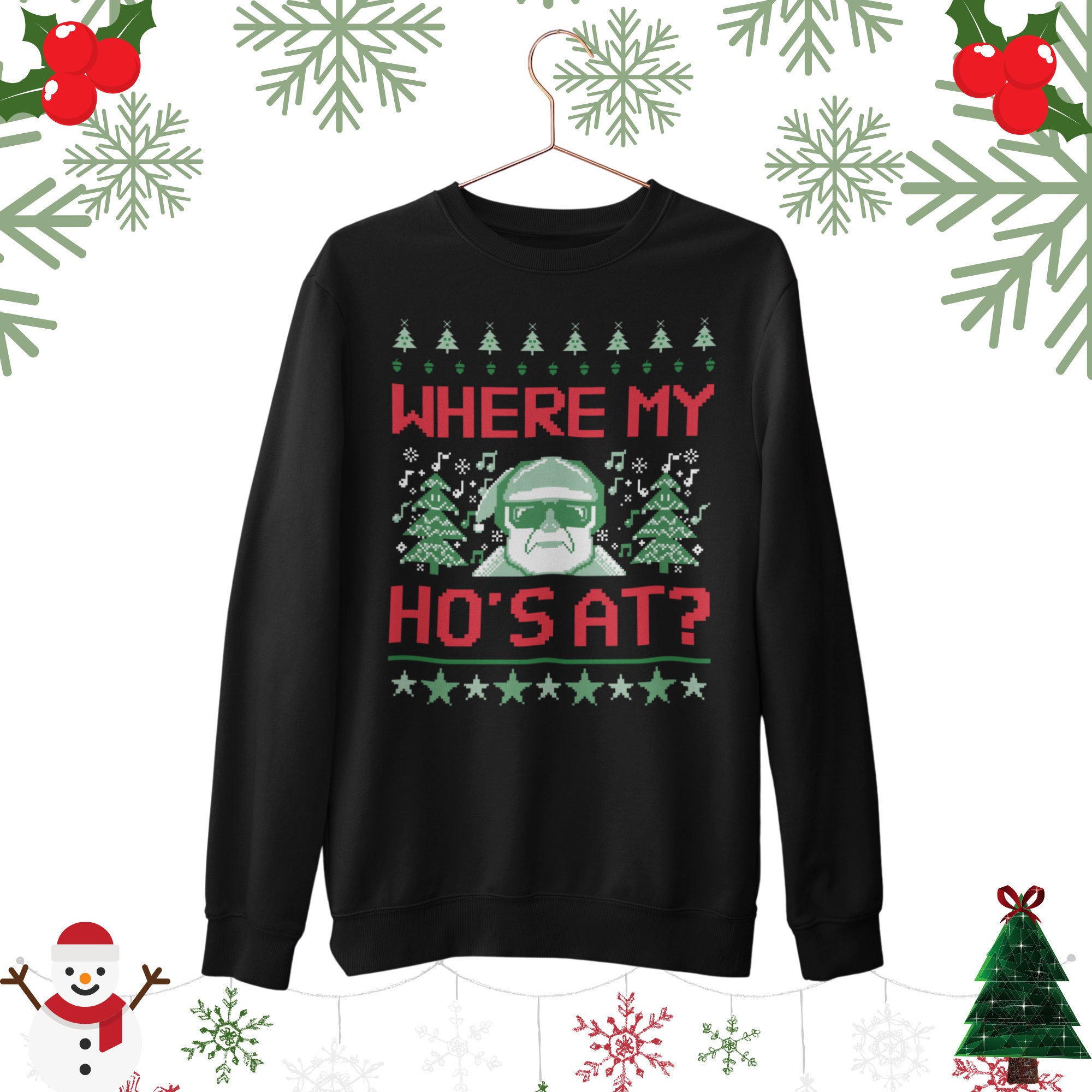 Where My Ho's At Ugly Christmas Sweater Funny Christmas - Etsy Where My Ho's At Ugly Christmas Sweater Funny Christmas - Etsy