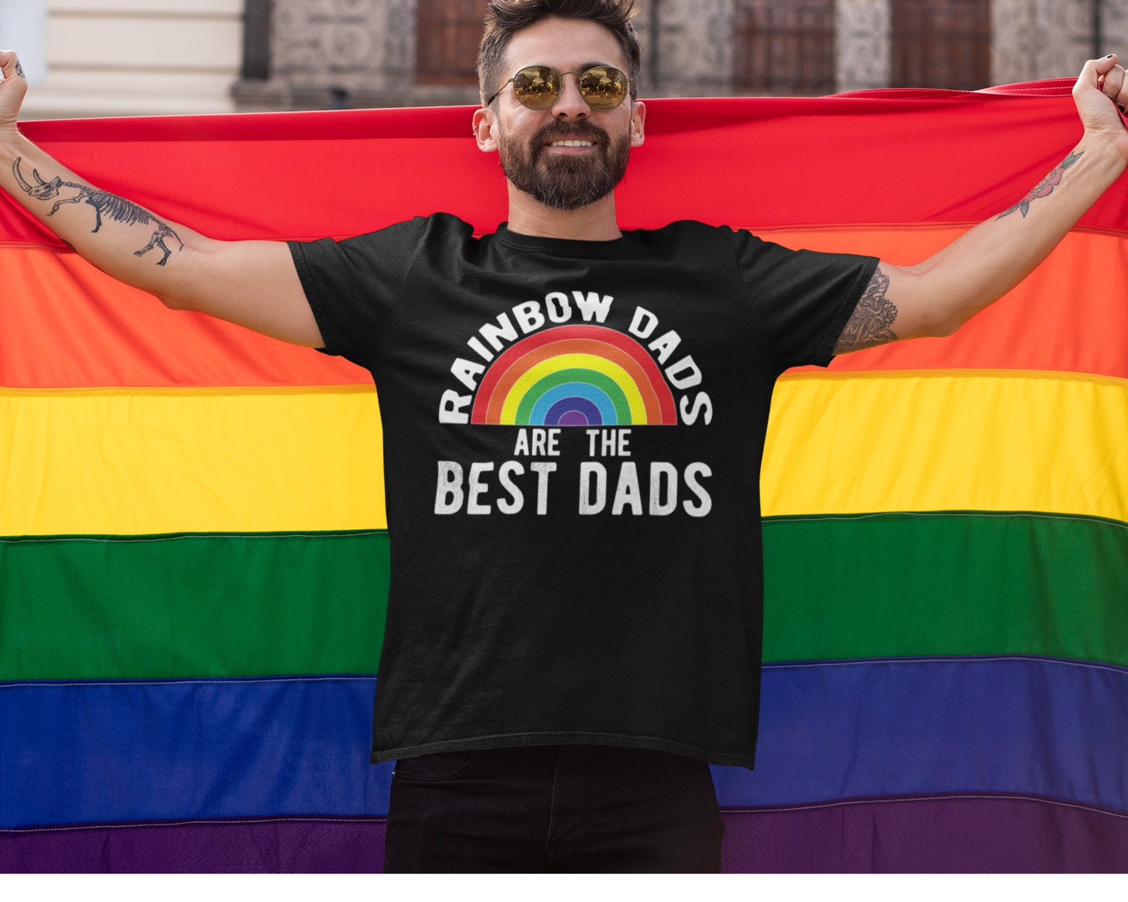 Dad Rainbow Shirt Gay Best Dad Shirt Dad Ally Shirt LGBT Etsy