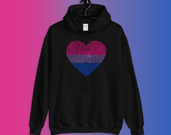 Bi Pride Hoodie, Bisexual Pride Sweatshirt, Bi Pride Flag Sweater, Bisexual Flag LGBT Aesthetic Clothing, Bisexual Clothing, Bisexual Hoodie
