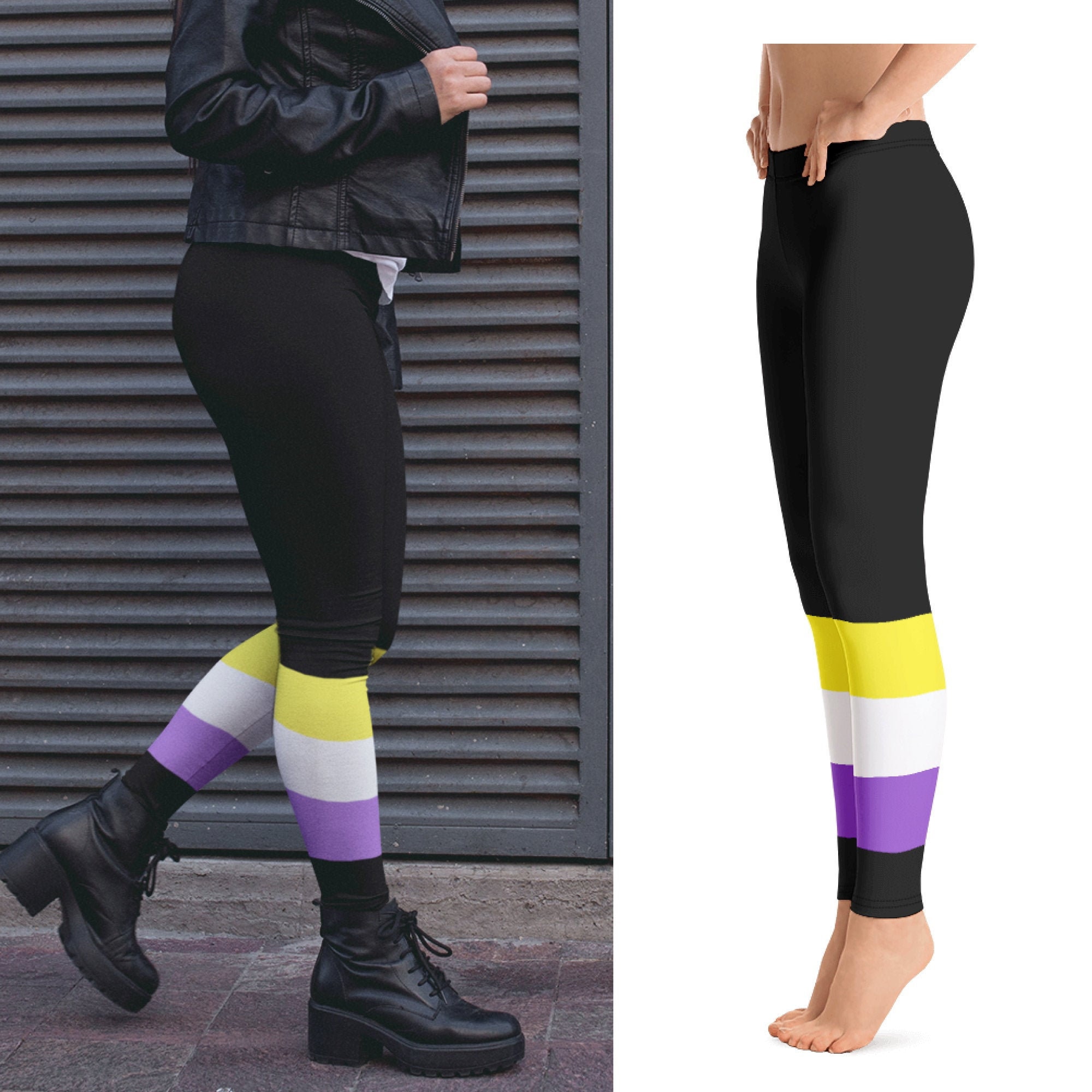 Non Binary Pride Leggings Nonbinary 