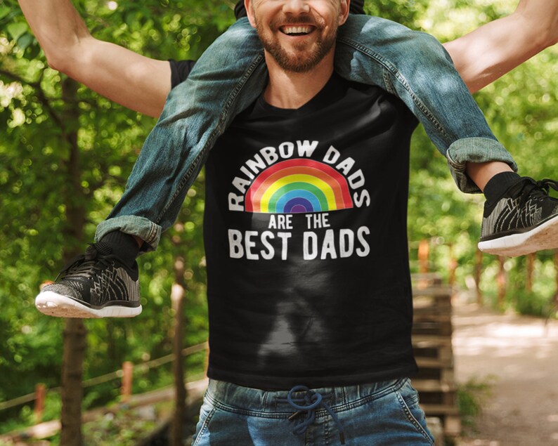 Dad Rainbow Shirt Gay Best Dad Shirt Dad Ally Shirt LGBT Etsy