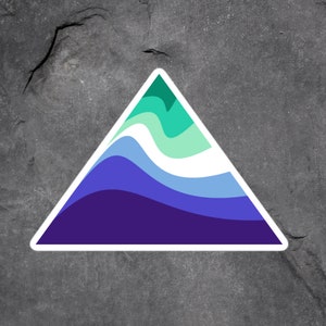 Gay Male Pride Stickers, MLM Pride Flag Stickers, Blue Gay Flag, Heart, Rainbow, Wave, Triangle, Exclamation Mark, Gay Aesthetic Stickers image 7