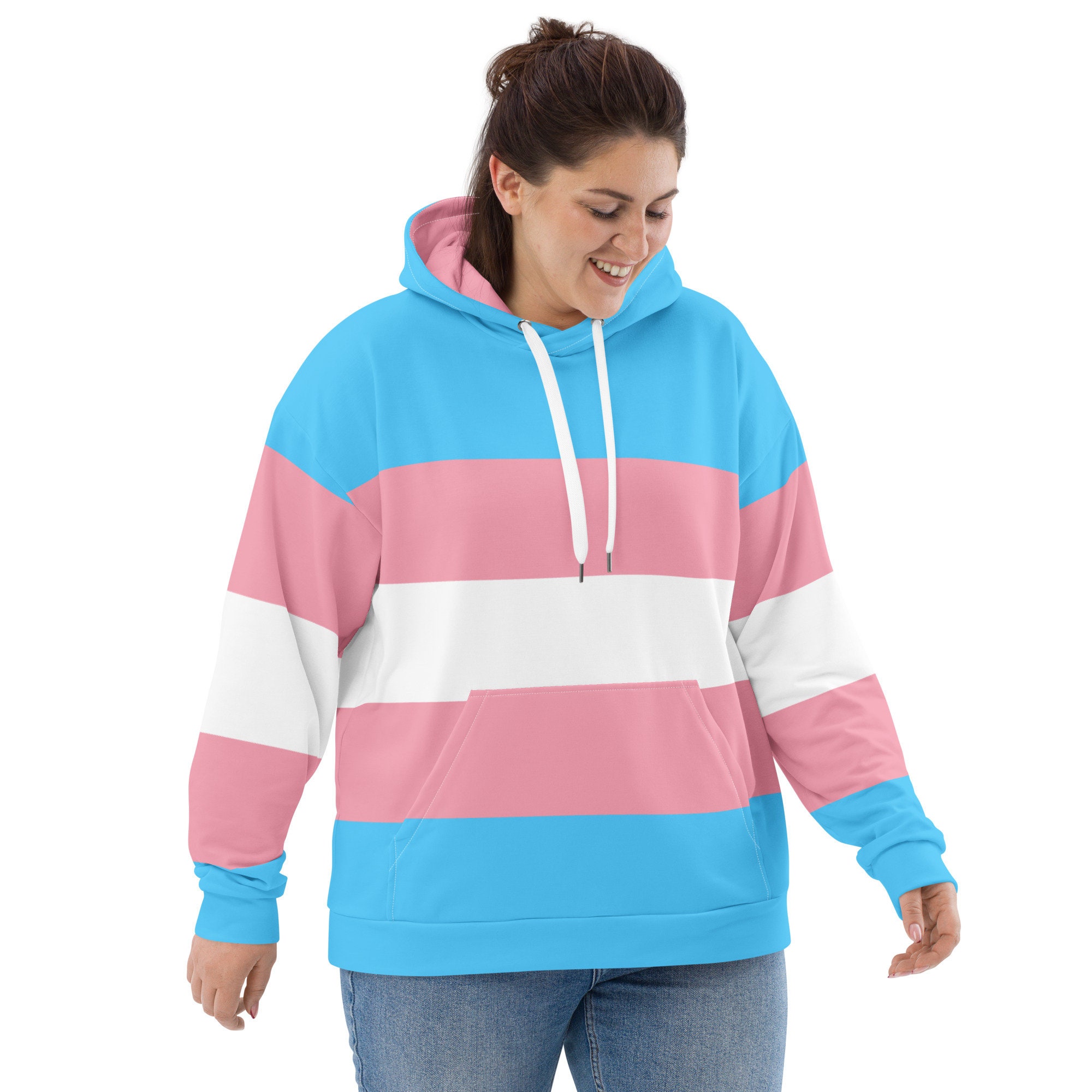 Trans Color Clothes Transgender Flag Hoodie, Trans Pride Sweatshirt, Transgender Clothing ...