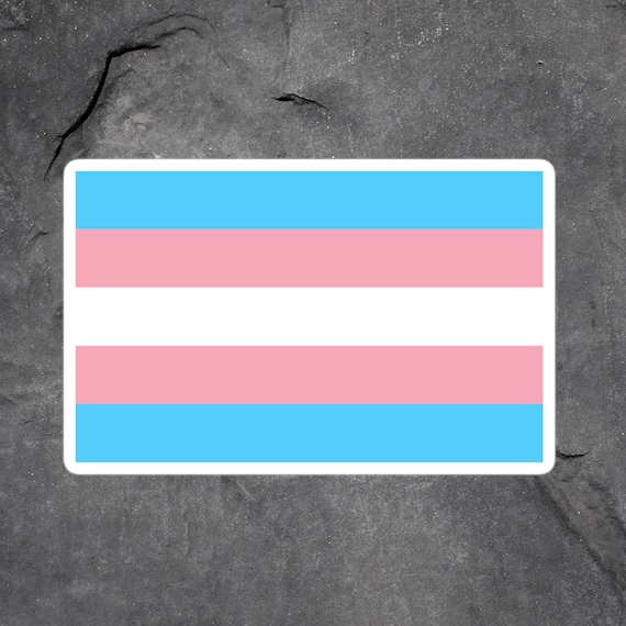 Transgender Flag Sticker Trans Pride Stickers Laptop Etsy