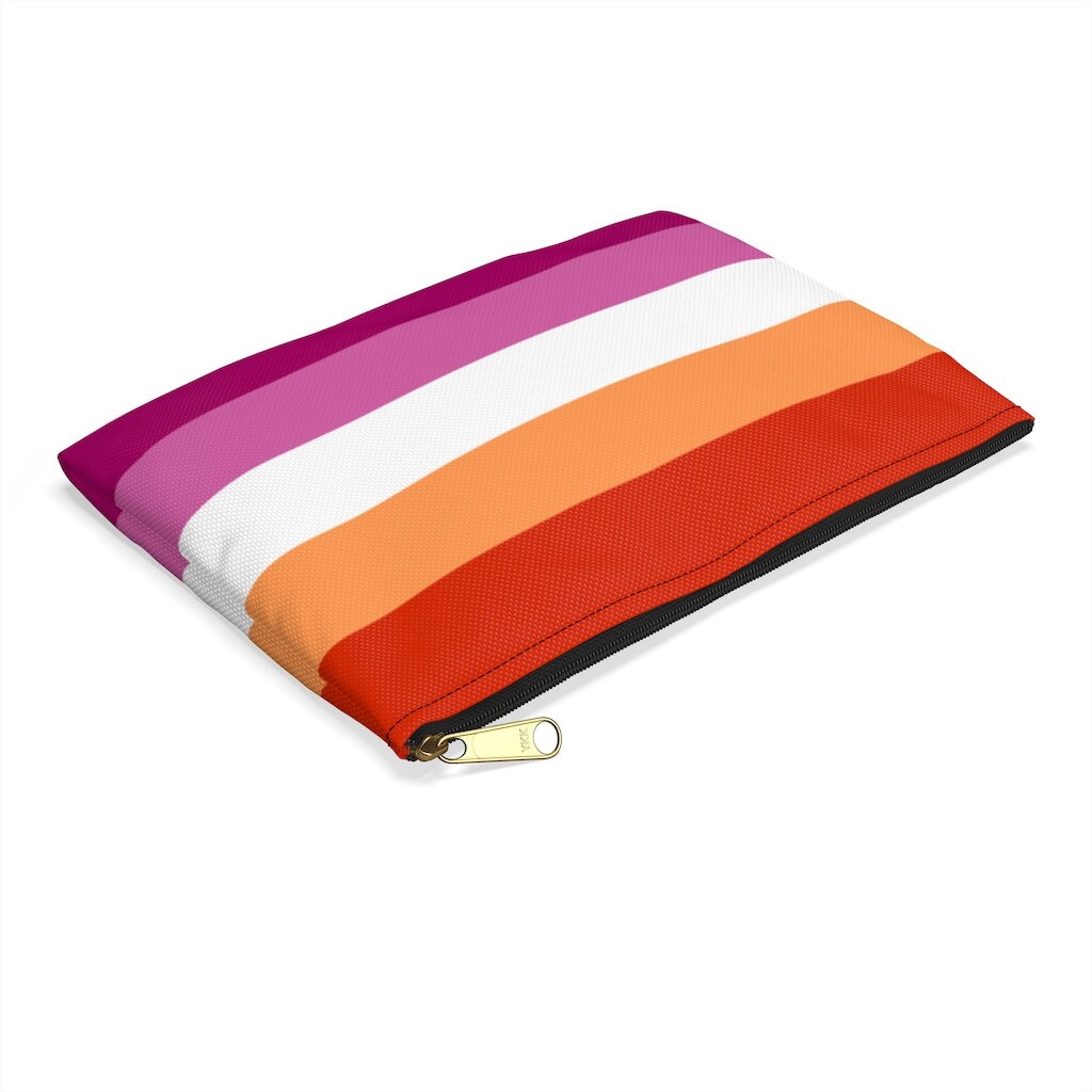 Community Lesbian Flag Makeup Bag New Lesbian Flag Cosmetic | Etsy