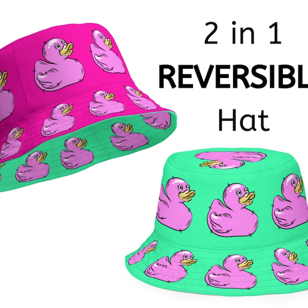 Rubber Duck Bucket Hat Etsy