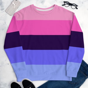2XS - 6XL - Omnisexual Flag Sweatshirt, Omni Pride Sweater, Omnisexual Pride Clothing, LGBTQIA Parade March Outfit, proud Omnisexual Shirt