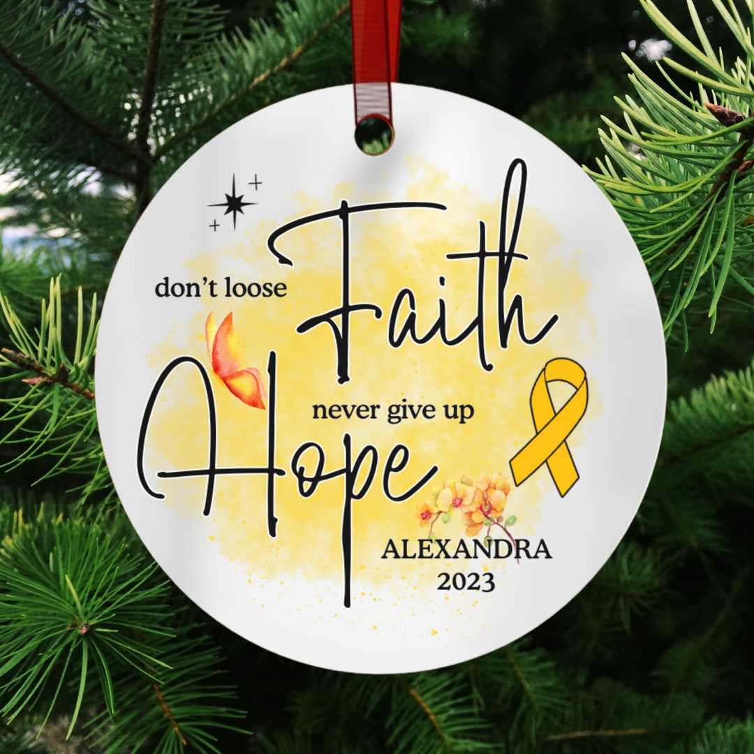 Customized Appendix Cancer Ornament, Appendix Cancer Support Gifts