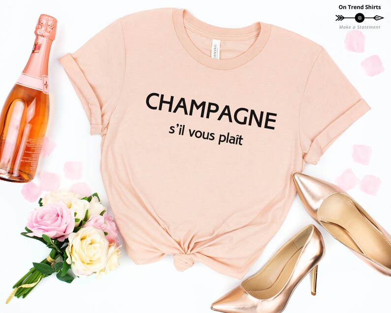 Champagne S'il Vous Plait Shirt French Shirt Champagne - Etsy