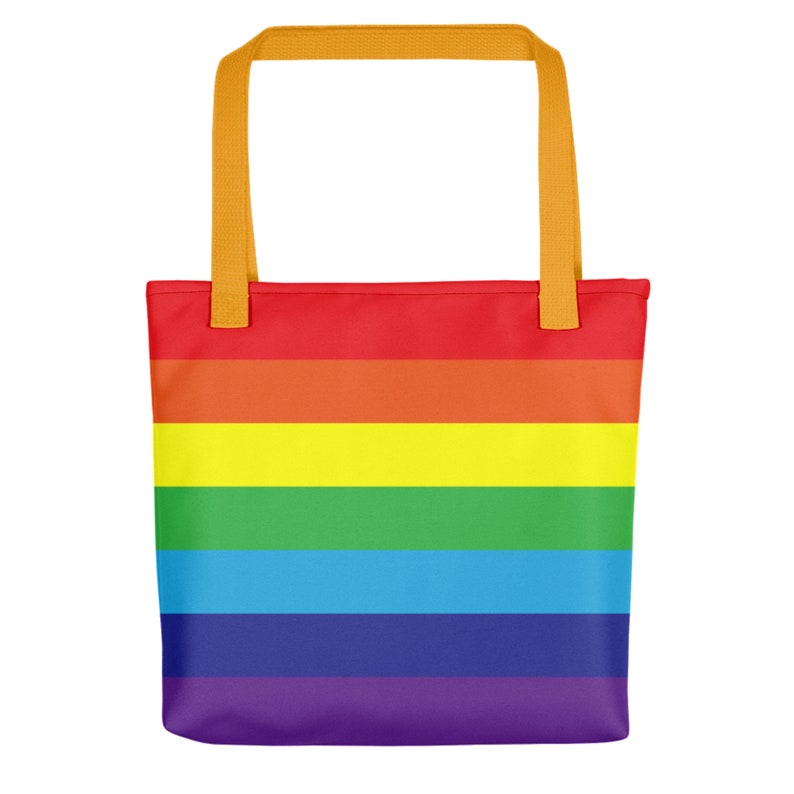 Rainbow Tote Bag Rainbow Pride Bag Rainbow Flag Shopping Etsy