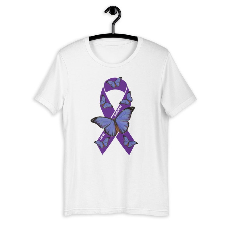 Lupus Awareness Shirt Purple Butterfly Shirt Lupus Tshirt - Etsy