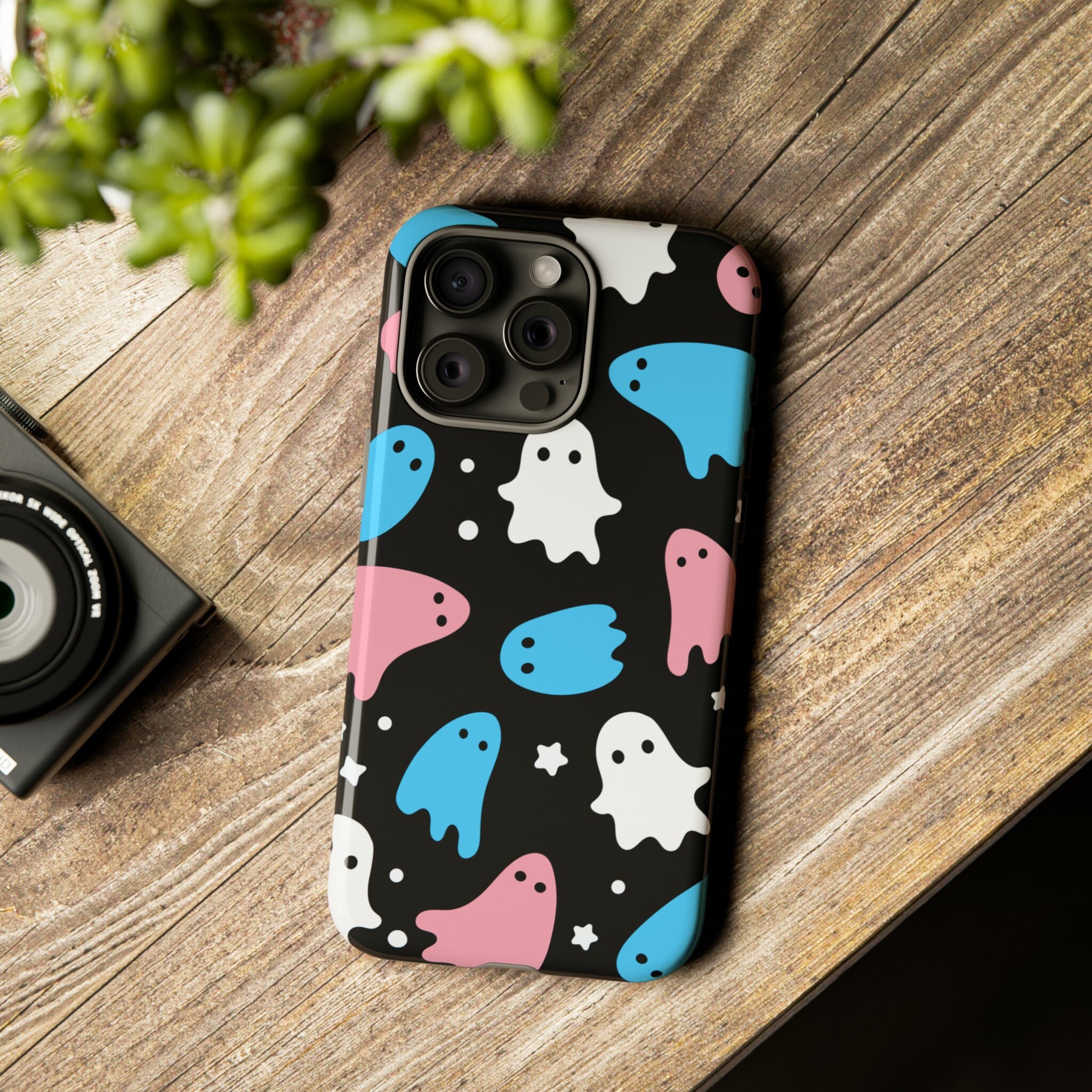 Transgender Phone Case - 46 Models - Subtle Trans Ghosts Tough Phone Case for use with iPhone®, Samsung Galaxy®, Google Pixel® Accessories
