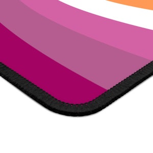 Lesbian Flag Gaming Mouse Pad, Lesbian Pride Flag Colors Aesthetic ...